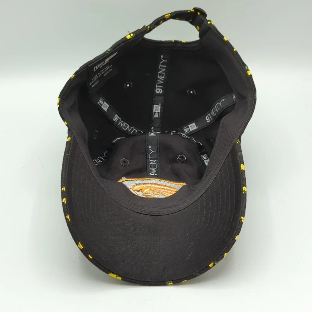 New Era Women's Iowa Hawkeyes Floral 9TWENTY Cap Hat Black Flower Strap Back